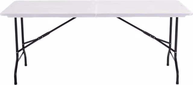 Oviala - Set di 10 tavoli pieghevoli 180 x 70 x 74 cm