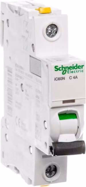 Interruttore Schneider Electric LS 1P 4A C IC60N A9F04104
