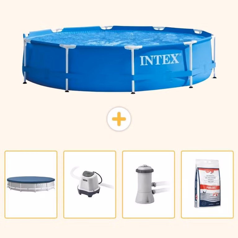 Piscina autoportante rettangolare - 366x76 cm - 5 pezzi - Modello SCB53