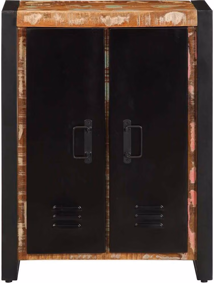 Credenza Multicolore 55x35x70 cm in Legno Massello Recupero