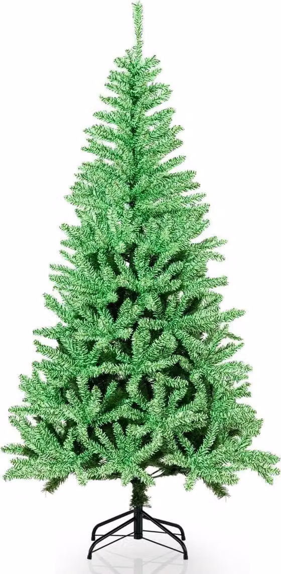 Albero di Natale artificiale luminoso da 180 cm, design pieghevole