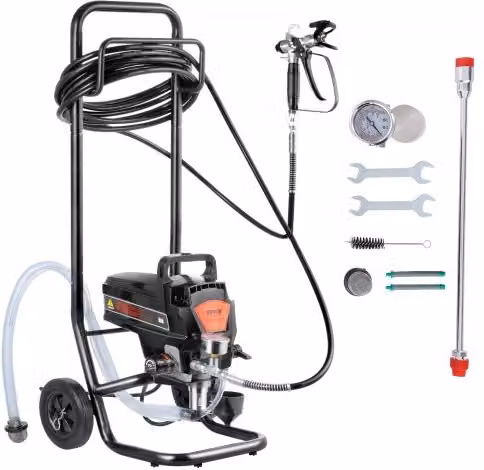 Spruzzatore Airless per Vernice VEVOR con Supporto, 950 W 3000 PSI, Colore Nero