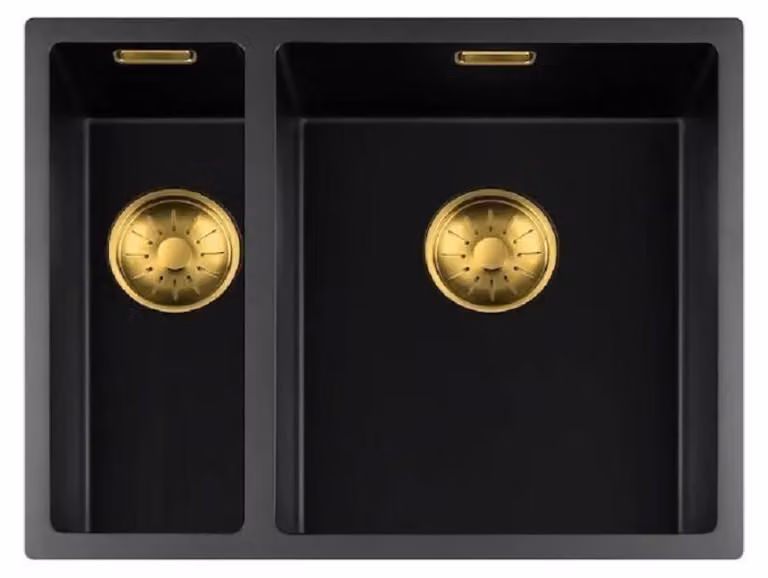 Lavello Togo, modello 1534BQ-FU, finitura oro nero