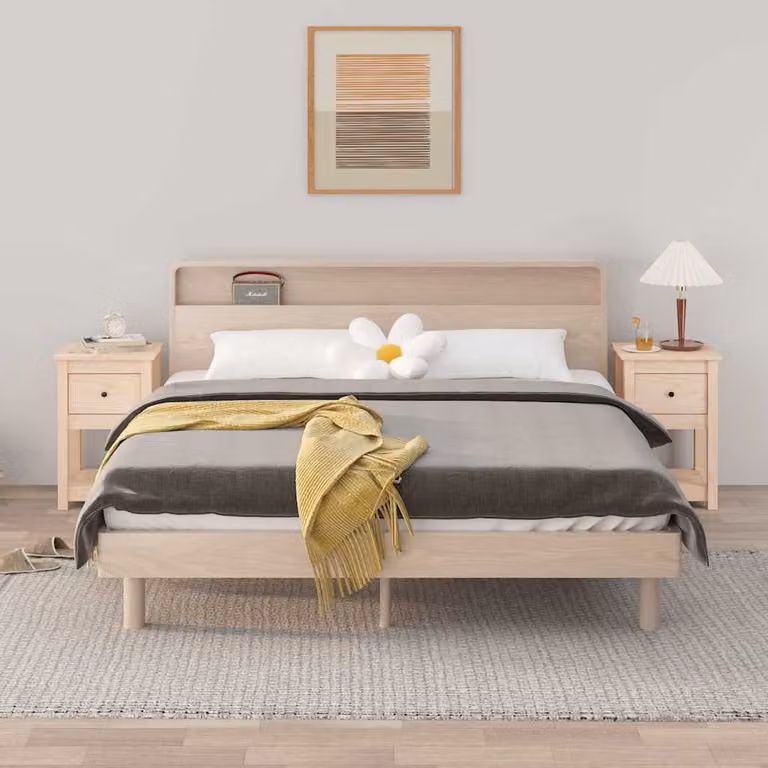 vidaXL Comodini 2 pz 40x35x61,5 cm in Legno Massello di Pino