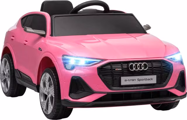 Macchina Elettrica per Bambini 12V con Telecomando Luci e Musica Rosa