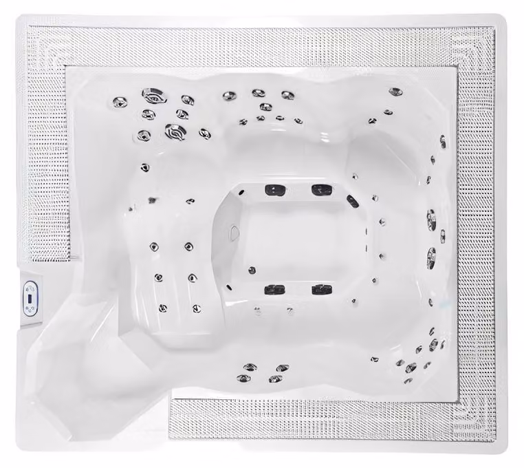 Outdoor Whirlpool Hydromassagewanne Massagebad Hot Tub Sprudelbad 257x219cm