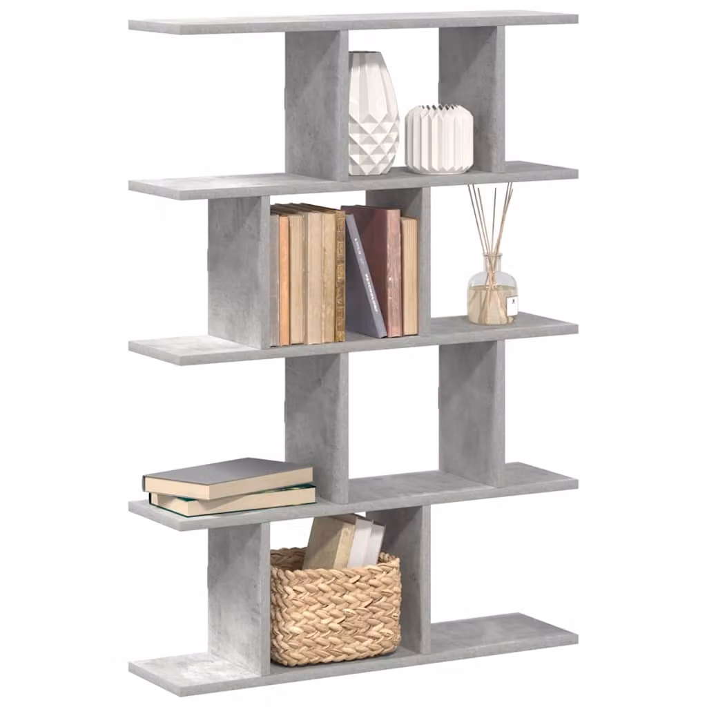 vidaXL Mensola a Cubo da Muro Moderna in MDF Grigio con 12 Scomparti