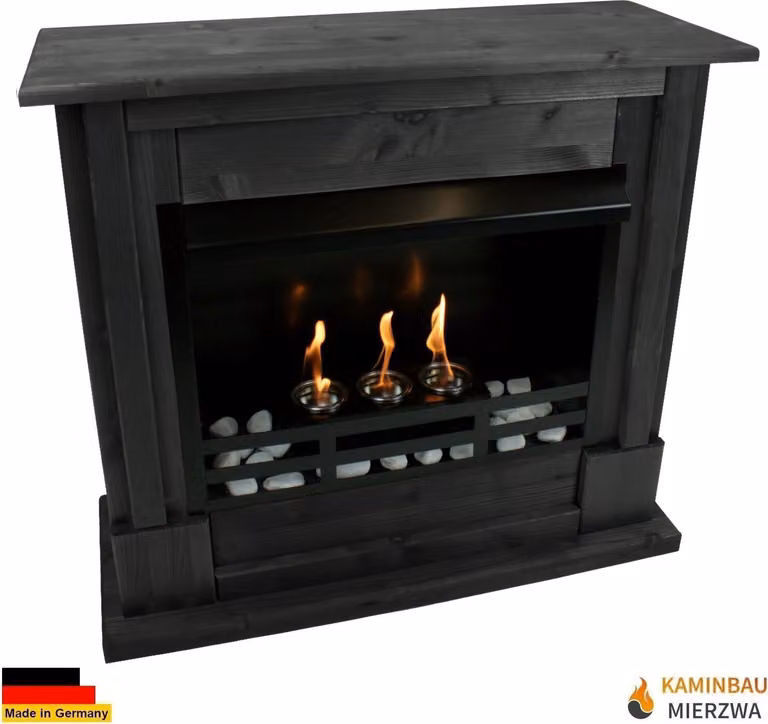 Caminetto a etanolo e gel modello Rafael Premium Black