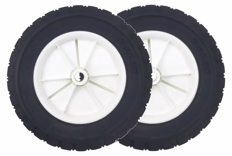 Omgoods - Set di 2 ruote di ricambio da 200 mm per tosaerba e macchinari da giardino