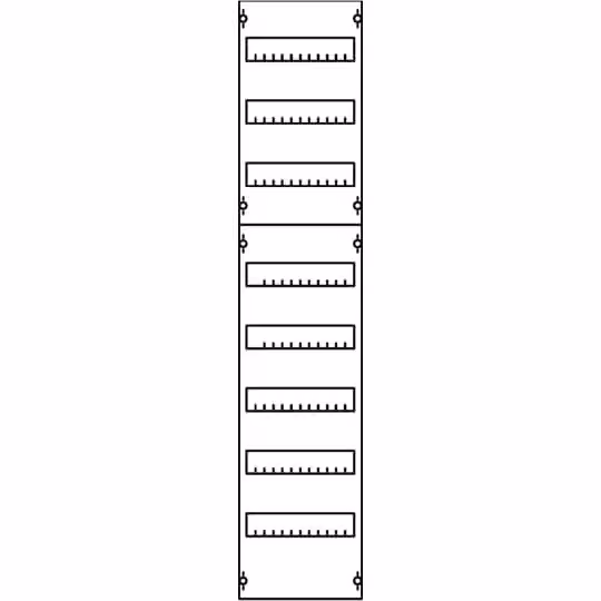 Striebel e John 1V4A Modulo per apparecchi da incasso in serie, interasse 125 mm, 8RE / BH4, 1FB 2CPX037651R9999