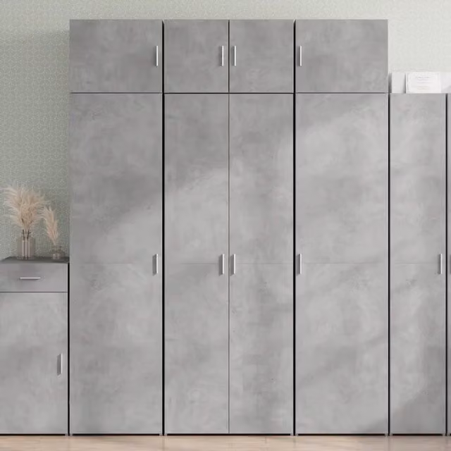 Credenza Grigio Cemento 70x42,5x185 cm in Legno Ingegnerizzato 3281423