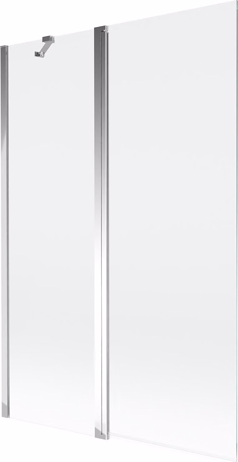 Mexen Mist paravento per doccia a 2 ante 120 x 150 cm, trasparente, cromo - 8A9-120-011-01-00