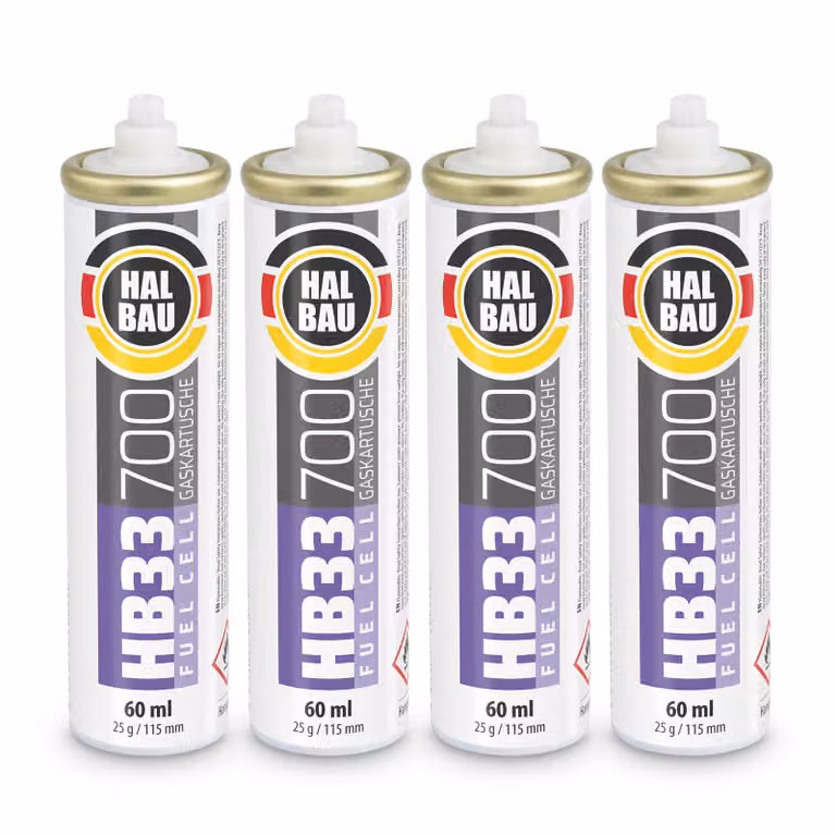 Cartuccia di ricambio per chiodatrice 4 pezzi 115mm 56ml HALBAU HB33