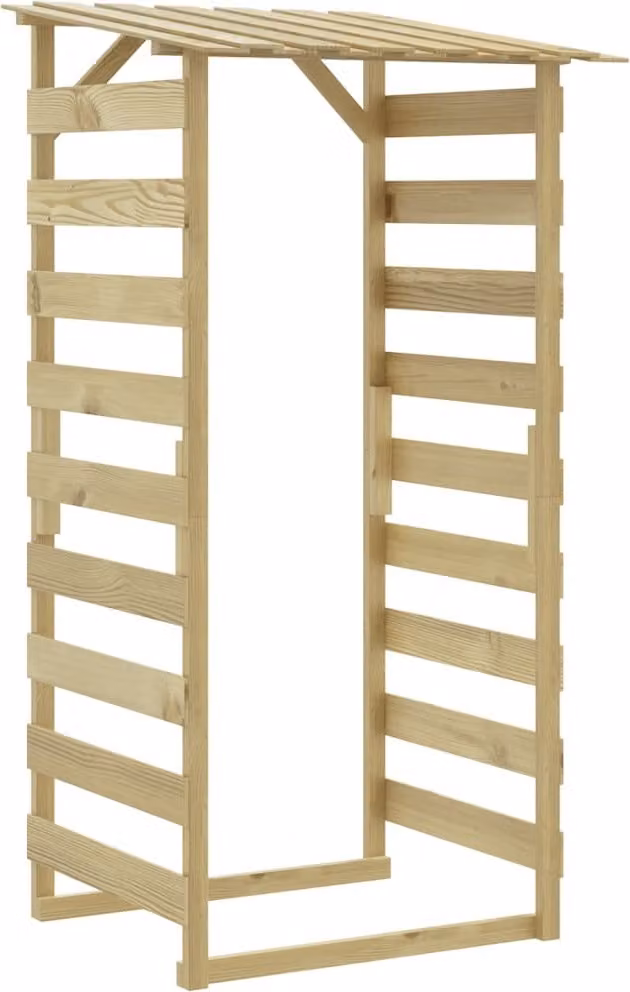 Pergola con Tetto 100x90x200 cm in Legno di Pino Impregnato