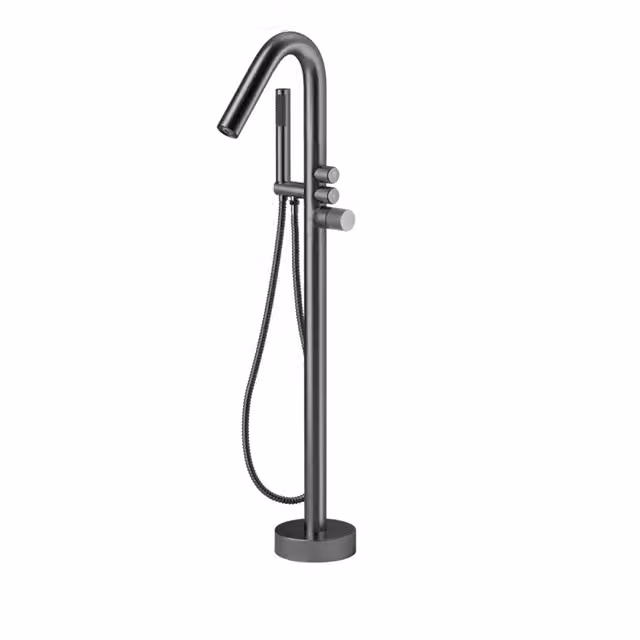 miscelatore da bagno a libera installazione retro VERGO gungrey grigio grafite