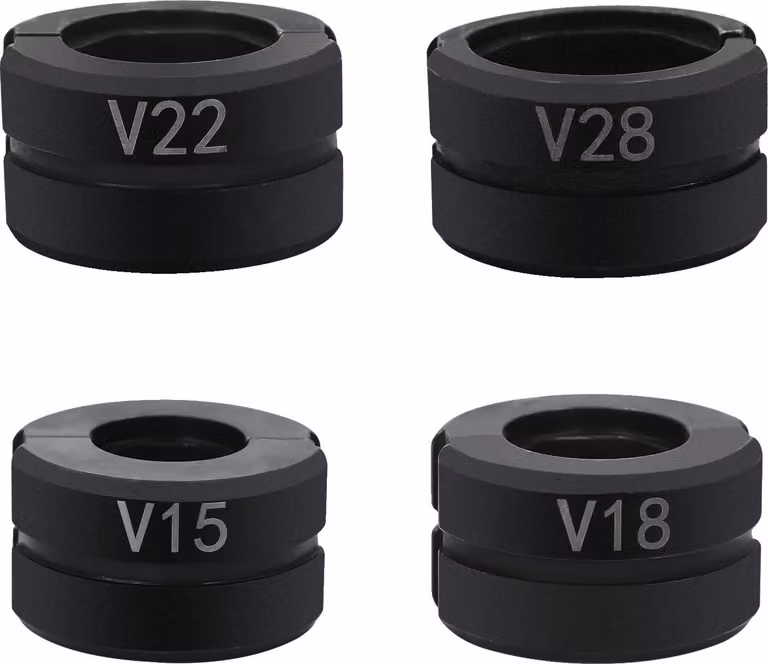 Utensili per la pressatura di tubi in rame, acciaio Cr45 resistente, compatibilità versatile, nero