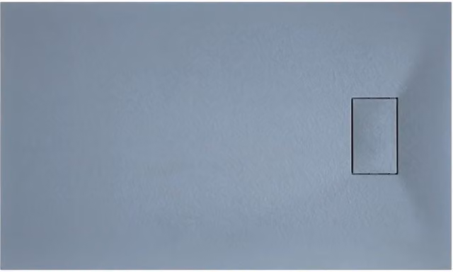 Piatto doccia rettangolare LANERI mod. Strong in acrilico grigio effetto pietra L: 160 cm, P: 70 cm, H: 2,6 cm