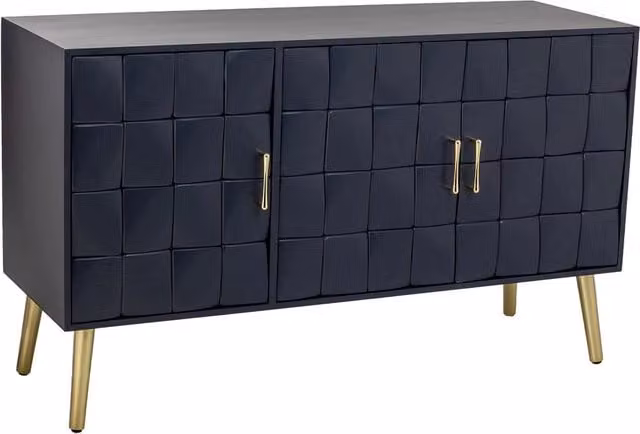 Credenza in legno nero 120x41.5x71h cm