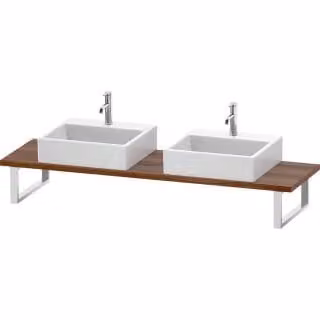 Duravit console DuraStyle 80-200x48cm, 2 A., spessore 3cm, noce nat