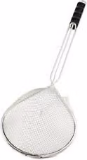 Colino a rete Filtex con manico lungo in acciaio inox color argento L: 51 cm, P: 20 cm