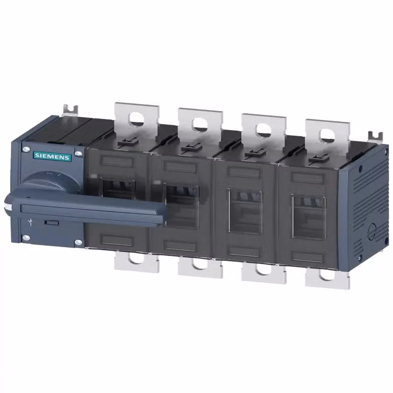 Interruttore sezionatore SIEMENS grigio 500 A, 6 contatti di chiusura, 4 di apertura, 2 di apertura Siemens 3KD44420PE100