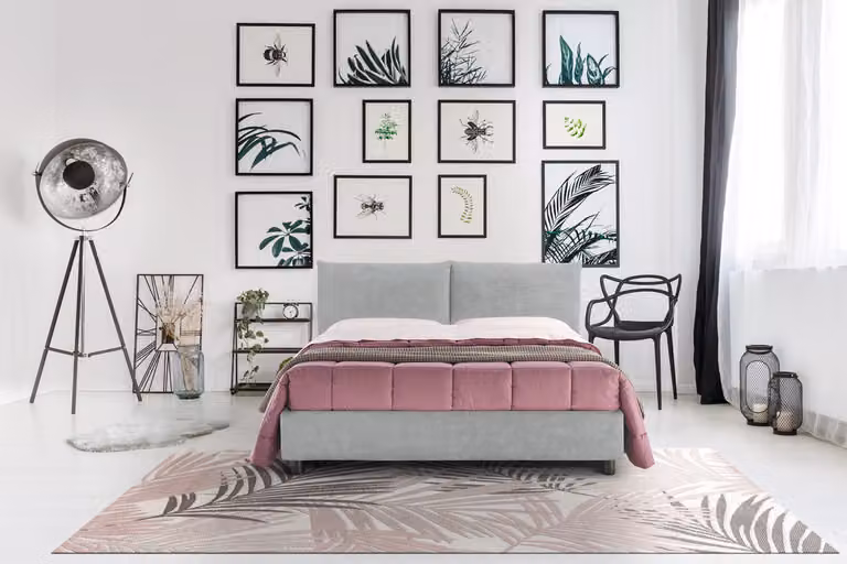 Letto Matrimoniale Francese Contenitore NIMES Ghiaccio