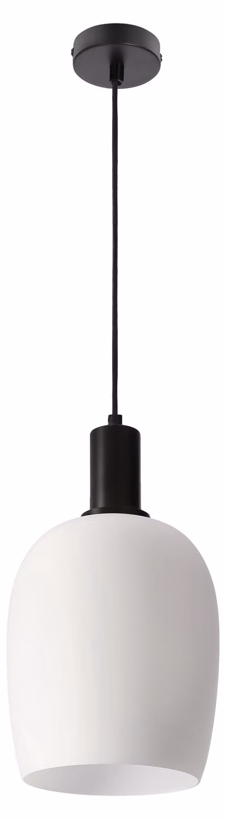 Lampada a sospensione moderna WOLKEN - 1xE27, 40 W, nera / bianca
