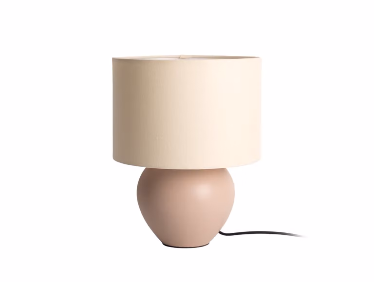 Leitmotiv - Lampada da tavolo Alma Cone - Marrone sabbia