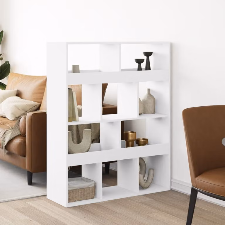 Divisorio per stanza vidaXL Bianco in MDF L: 100 cm, P: 33 cm, H: 125,5 cm