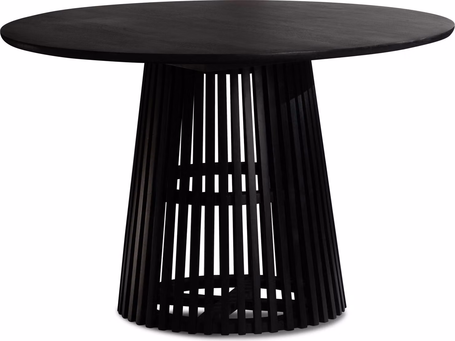 Tavolo da pranzo 120x120x77 cm mango massiccio nero tavolo da pranzo moderno | Wohnling