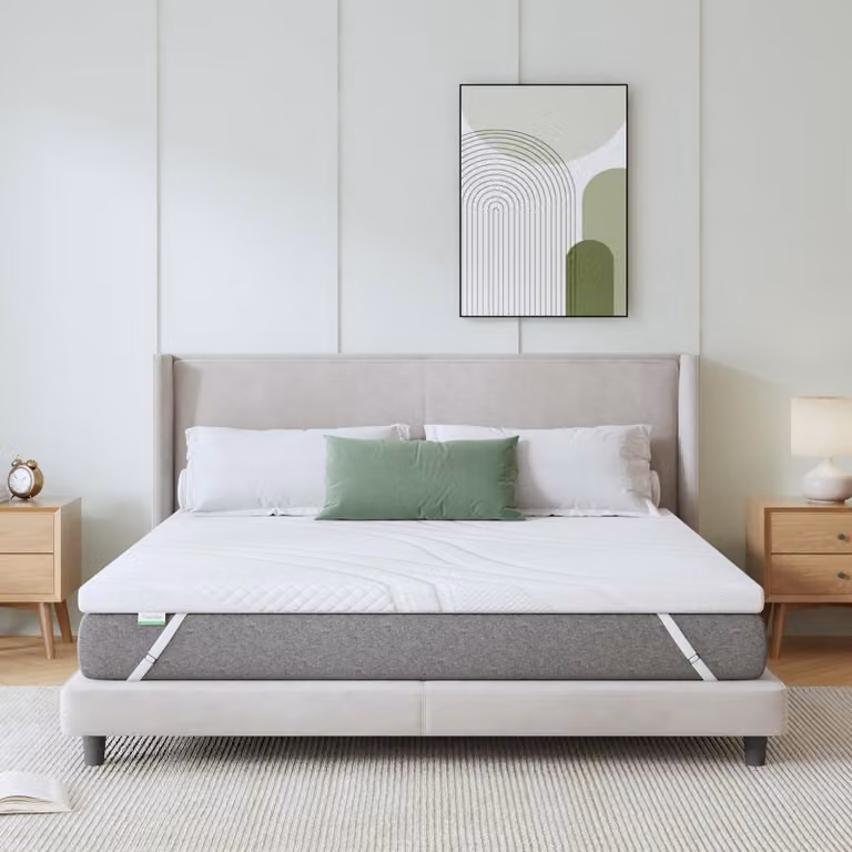 Materasso in gel memory foam, dimensioni 180 x 200 cm, altezza 7,5 cm, con rivestimento lavabile, adatto per letti a molle