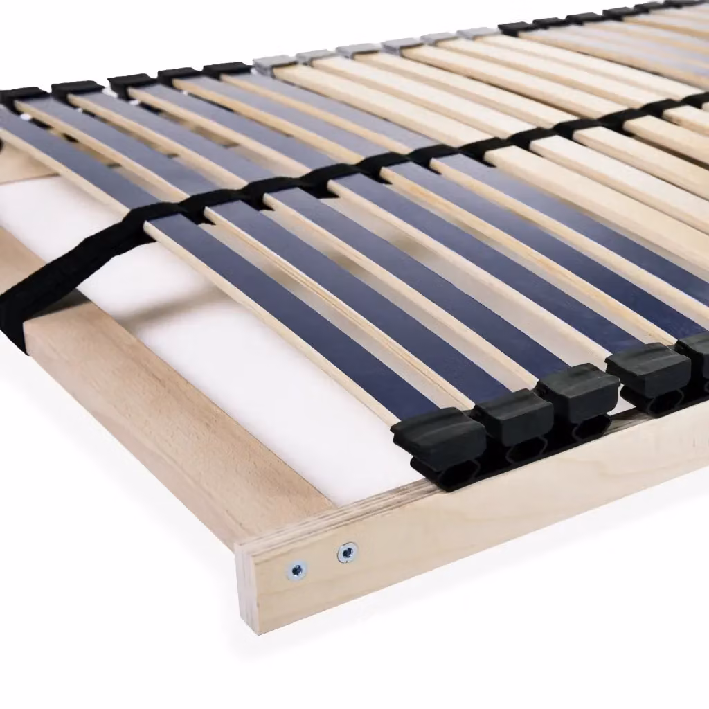 Set di 2 Reti a Doghe vidaXL in Legno con 7 Zone di Supporto e 42 Doghe, L 70 cm x P 200 cm, Marrone – 2
