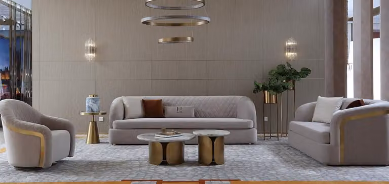 Dreisitzer Textil Couch Polster Design Sofa 3er Sitz Sofas Möbel Big Sofa