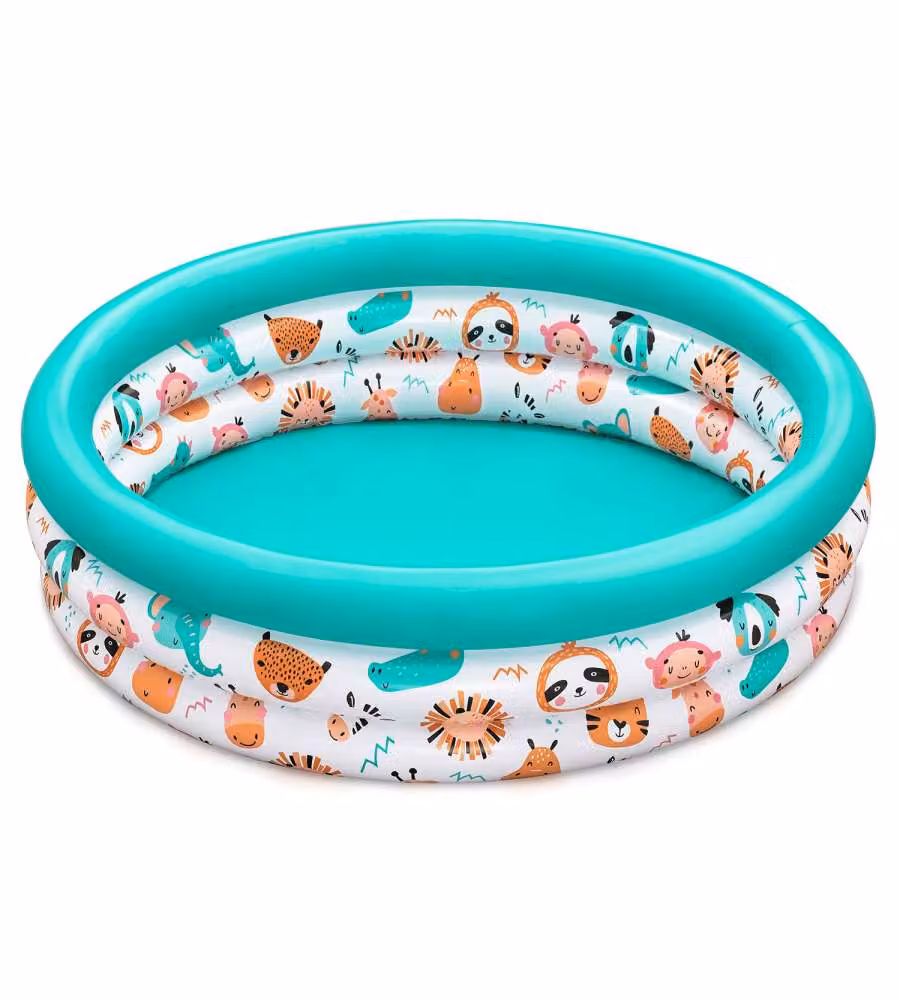 Bestway Piscina per Bambini Safari Pals 102x25 cm Azzurra Gonfiabile