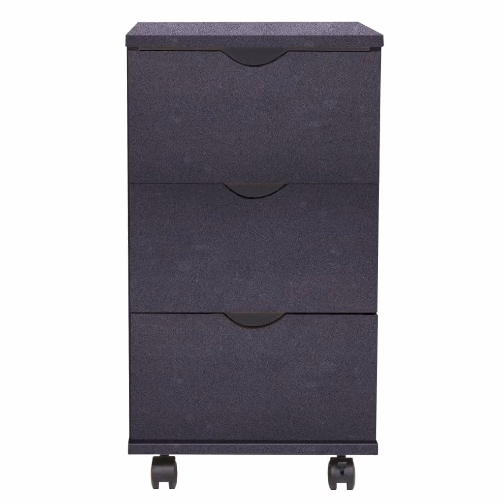 Cassettiera 33x45x60 cm Nera