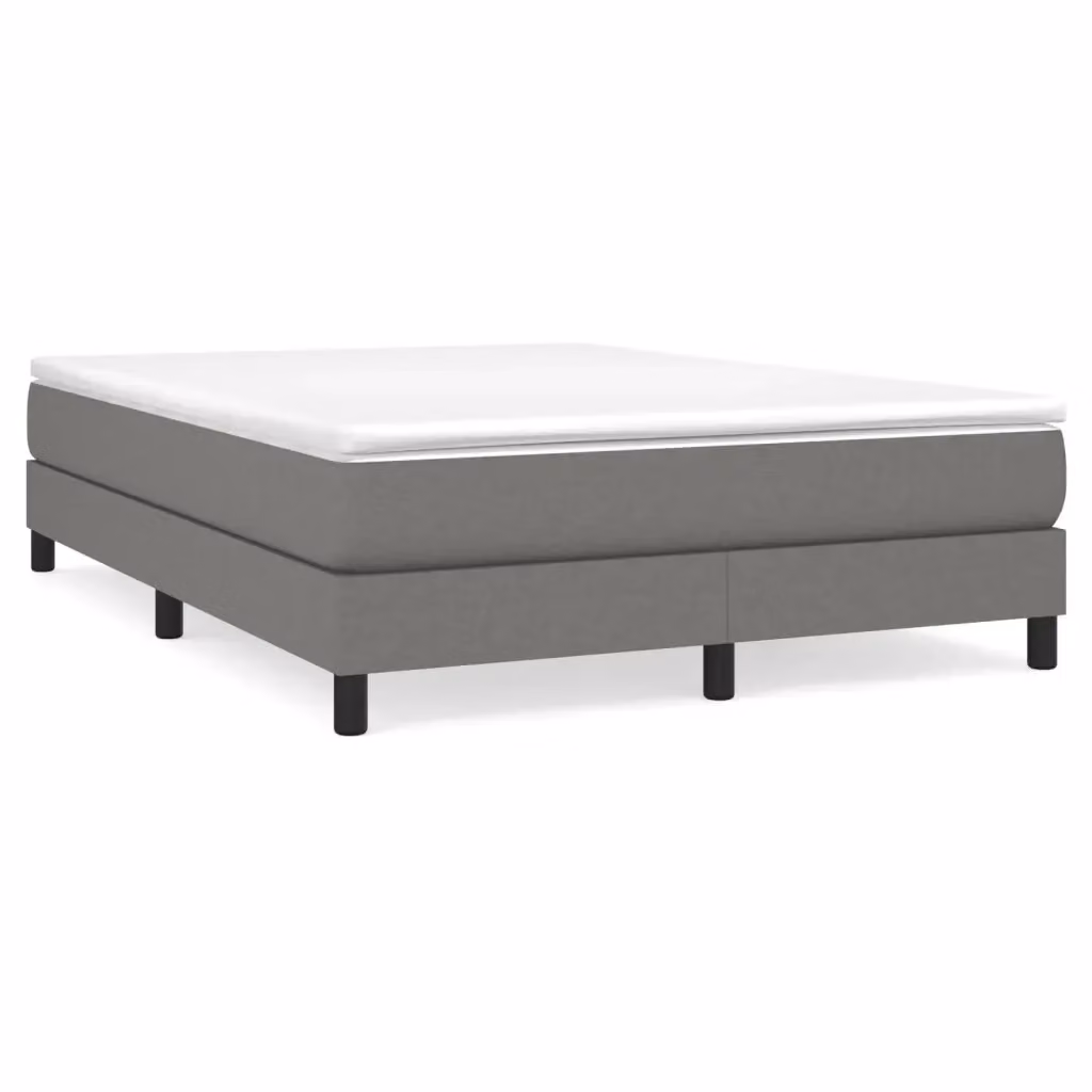 Letto Ibrido con Materasso a Molle vidaXL Grigio e Bianco L/P/H: 203 x 140 x 25 cm – 2