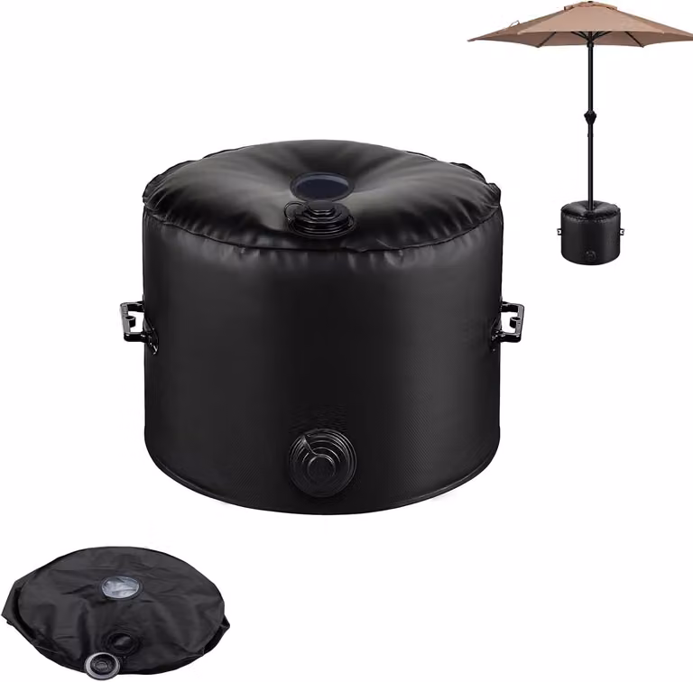 Supporto per ombrellone da giardino, capacità 40 kg, resistente all'acqua, pieghevole, con maniglia per il trasporto