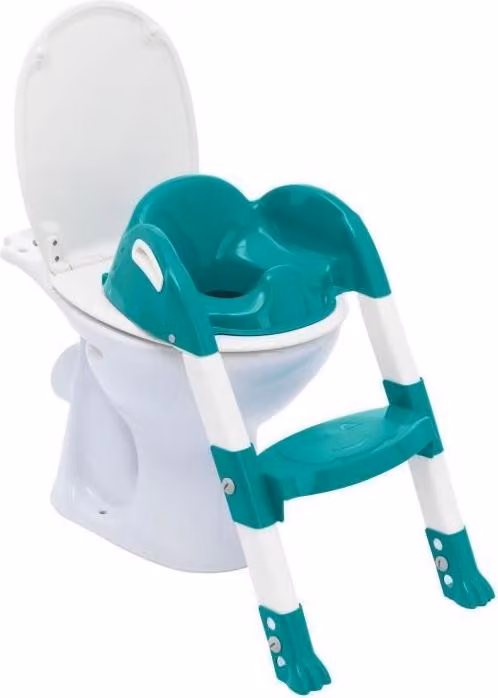 Riduci WC, ergonomico, Kiddyloo Thermobaby, verde smeraldo, antiscivolo, pieghevole, regolabile in altezza