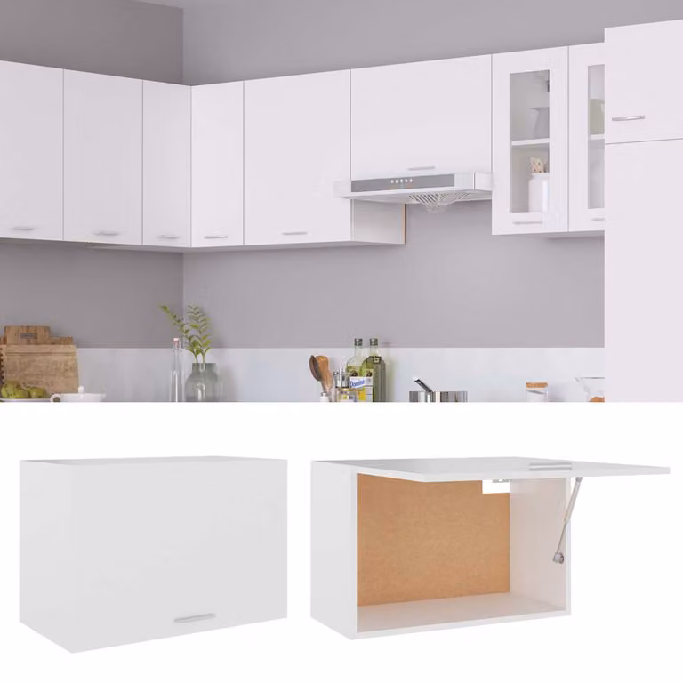 vidaXL Mobile Pensile “Lyon” Bianco 60x31x40 cm in Legno Multistrato