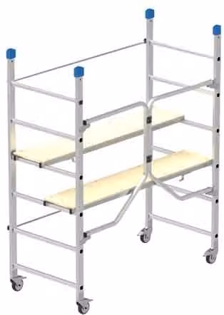 Trabattello pieghevole Dinamico Marchetti in alluminio argento H: 188 cm
