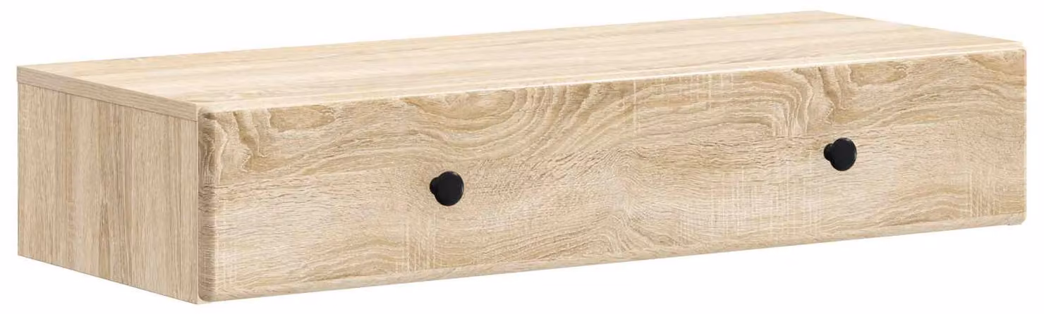 Tavolino da Parete Laterale Rovere Sonoma 87,5 x 34,5 x 17 cm