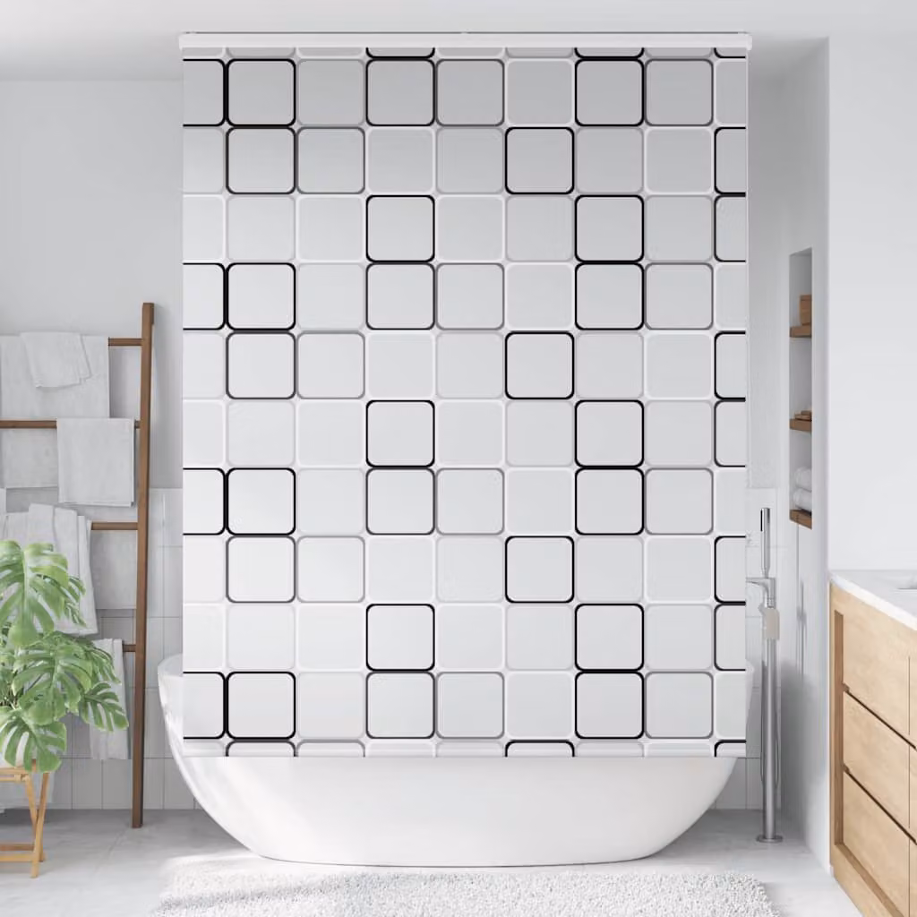 vidaXL Tenda a Rullo Doccia Cassonetto 150x240 cm Larghezza Tessuto