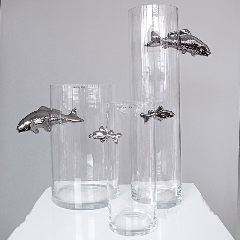 Vaso in vetro Illusion Fish Collection Adriani e Rossi