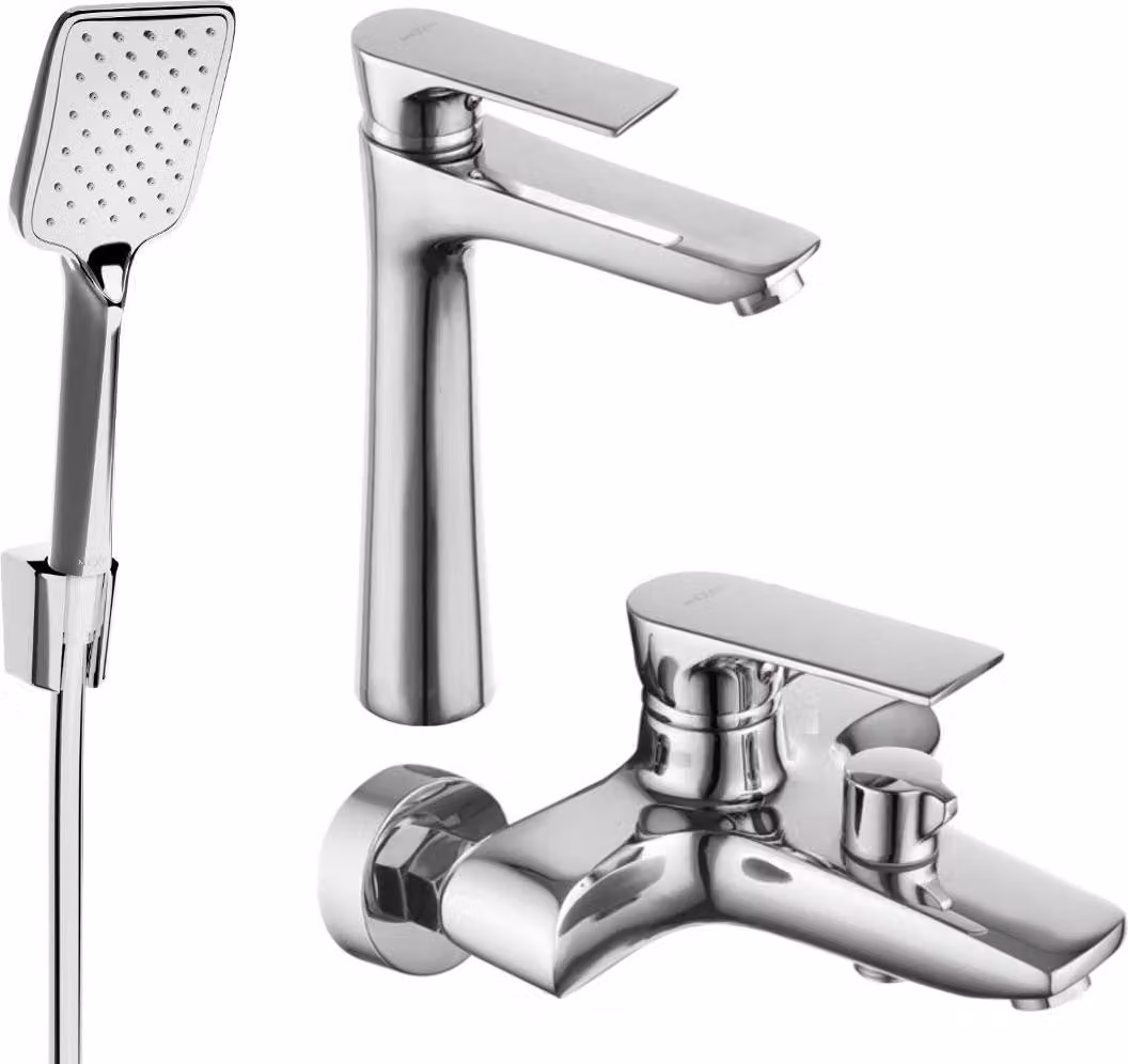 Mexen Axel R62 set da bagno, cromo - 73813R62-00