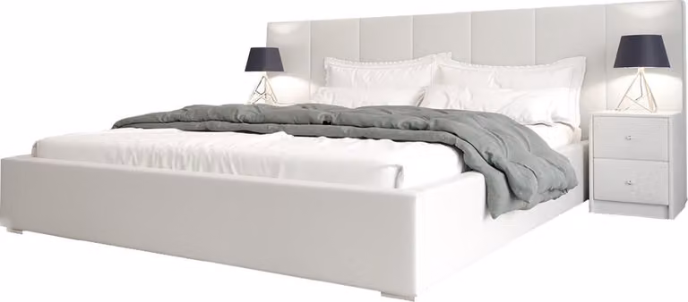 Designer Bett Schlafzimmer Betten Textil Stoff Hotel Luxus Polster Sitz Stoff