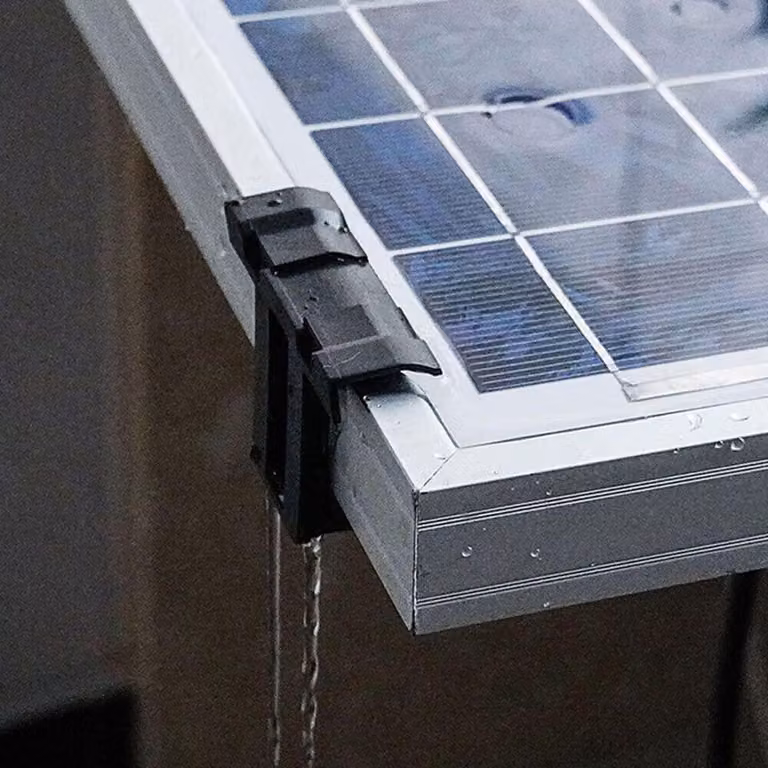 Clip per il deflusso dell'acqua dai pannelli solari, confezione da 30 pezzi, dimensioni 30-40 mm, colore nero