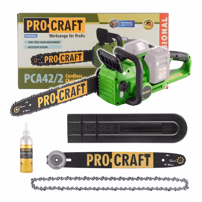 Motosega a batteria Procraft PCA42/2 (senza batteria e caricabatterie)