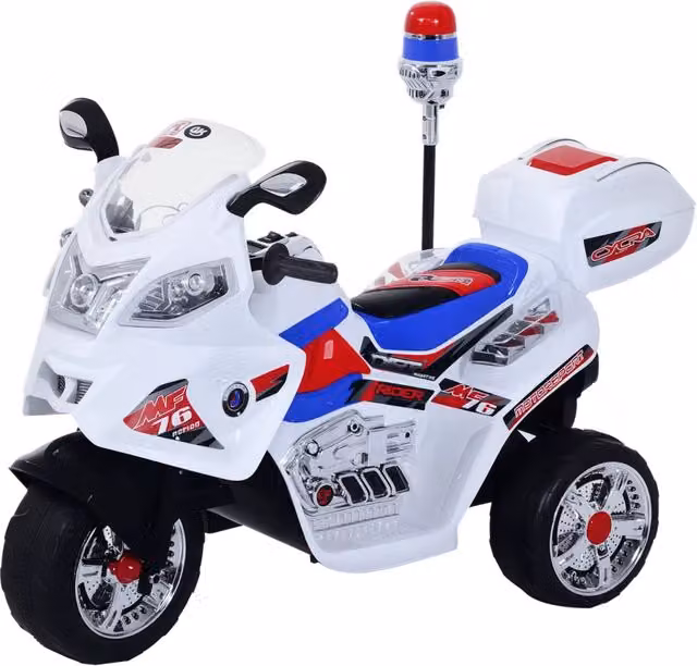 Moto Elettrica per Bambini XYLO con 3 Ruote, Musica e Luci, L/P/H: 112 x 51 x 72.5 cm