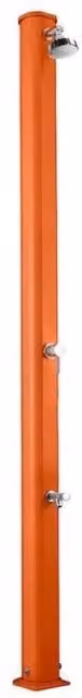 Doccia Tradizionale Jolly S in Alluminio con Miscelatore e Lavapiedi Arancione Arkema Design – 1