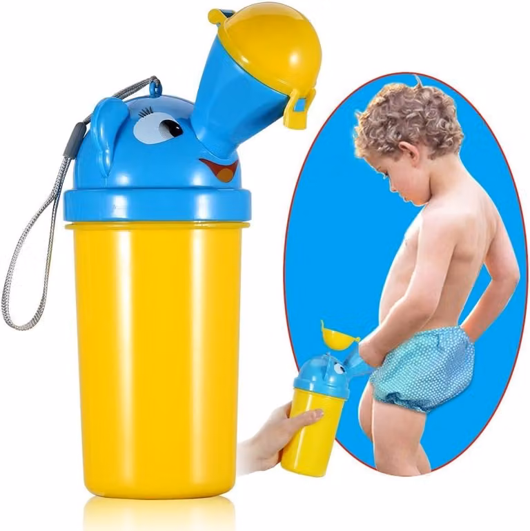 Orinatoio portatile per bambini, compatto e leggero, ideale per l'uso in viaggio, per l'addestramento all'uso del bagno